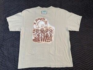 Carlos N Charlies Aruba Graphic Shirt Men XXL Beige Senor Frog, Soldier On Train